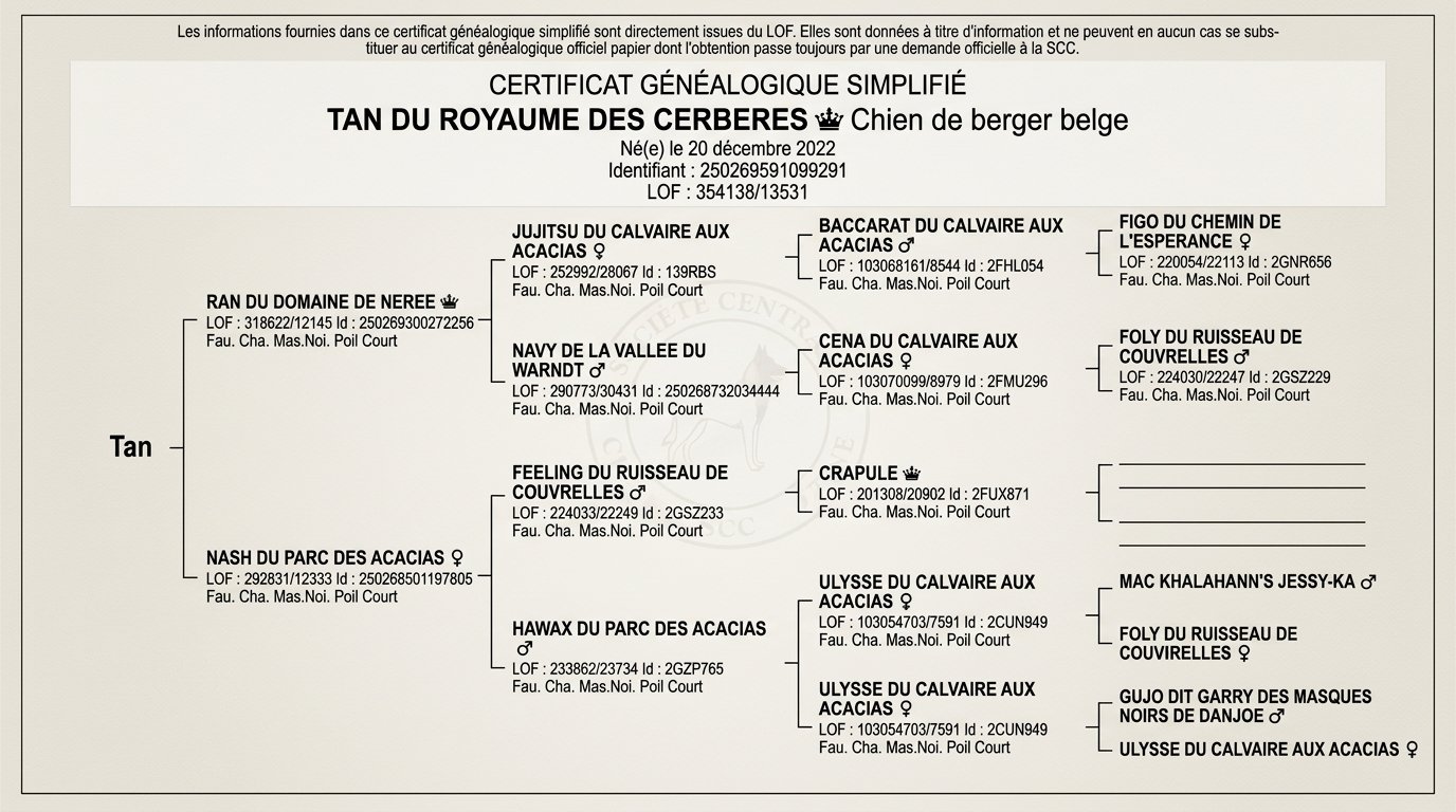 pedigre tan